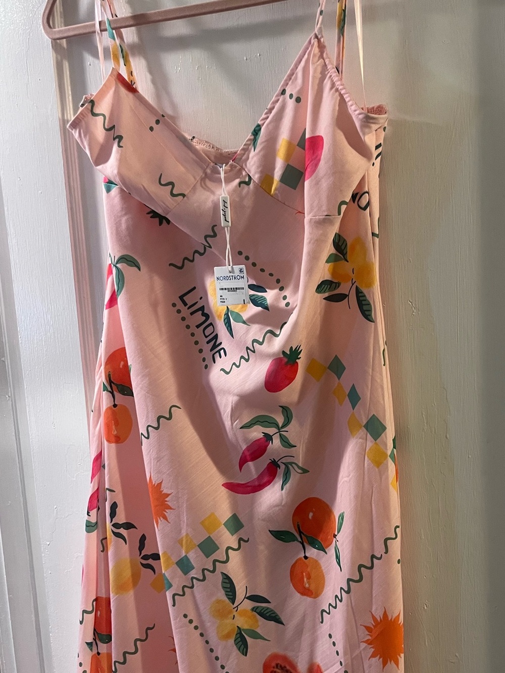 Petal & Pup, Frutti Satin Maxi Slipdress, Size L - Picture 4 of 4